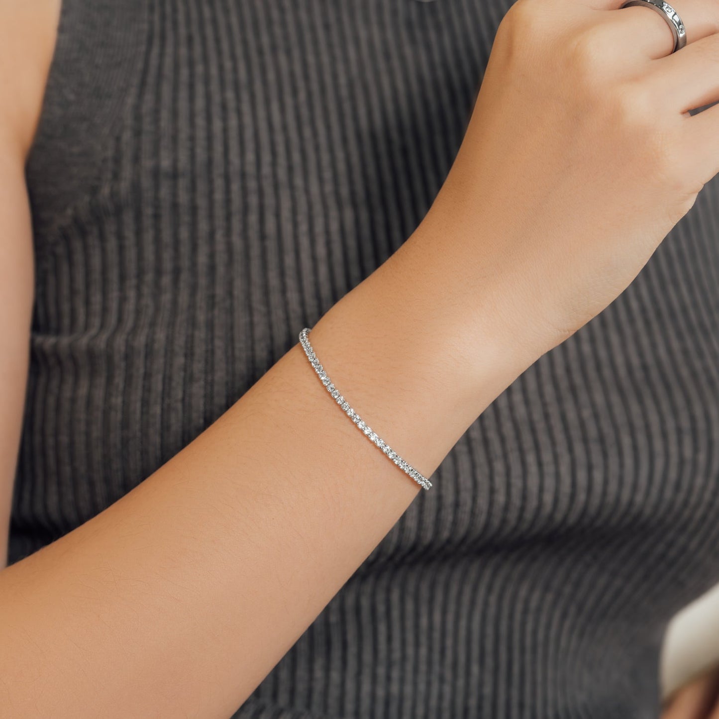 Silver Tennis Bracelet
