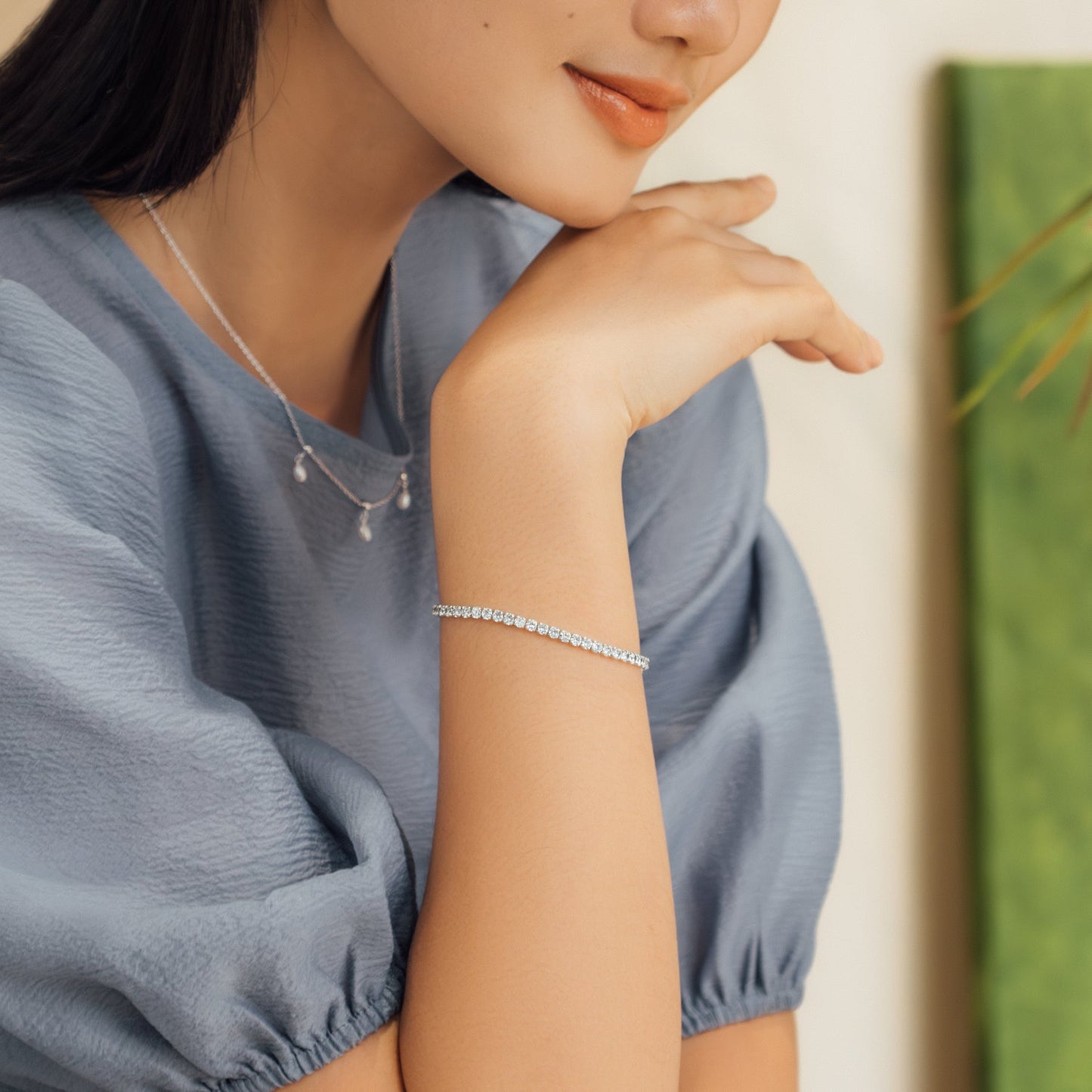 Silver Tennis Bracelet