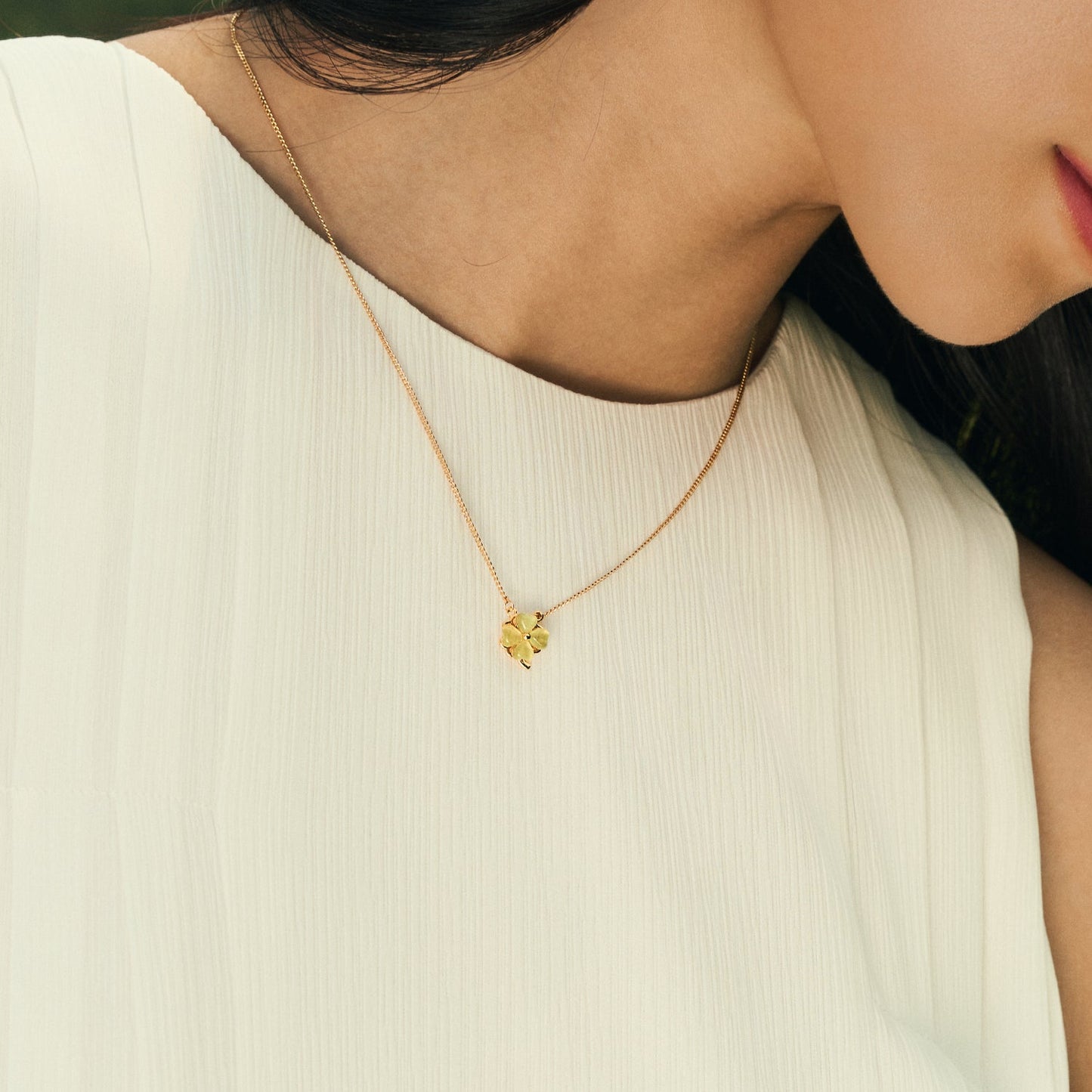Gold Lucky Swivel Necklace