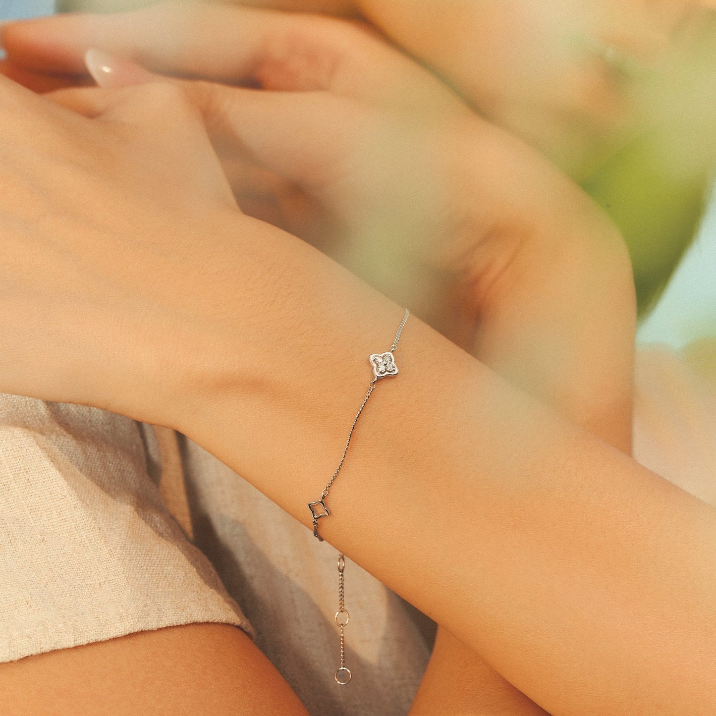 Silver Flourish Bracelet