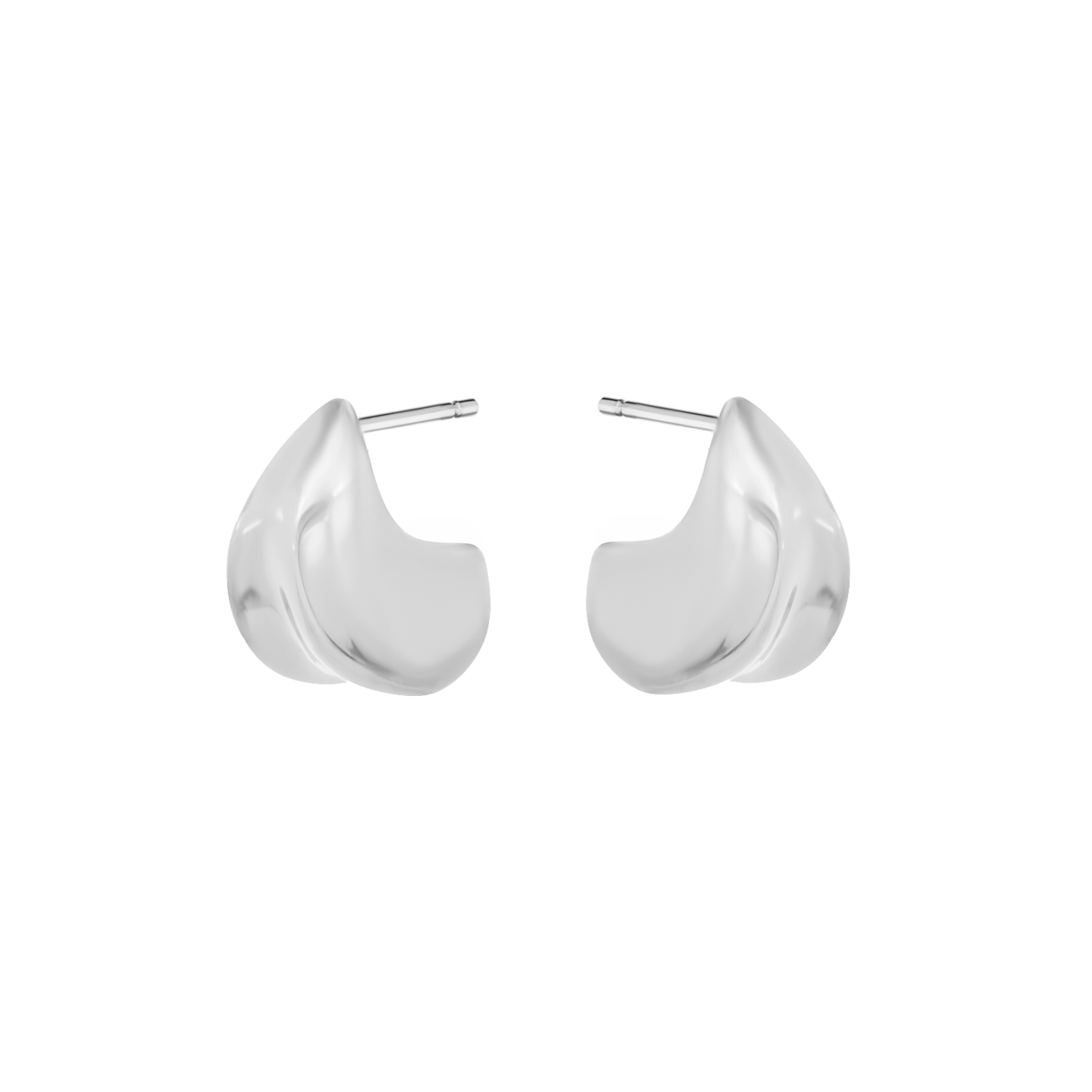 Silver Parabola Earrings