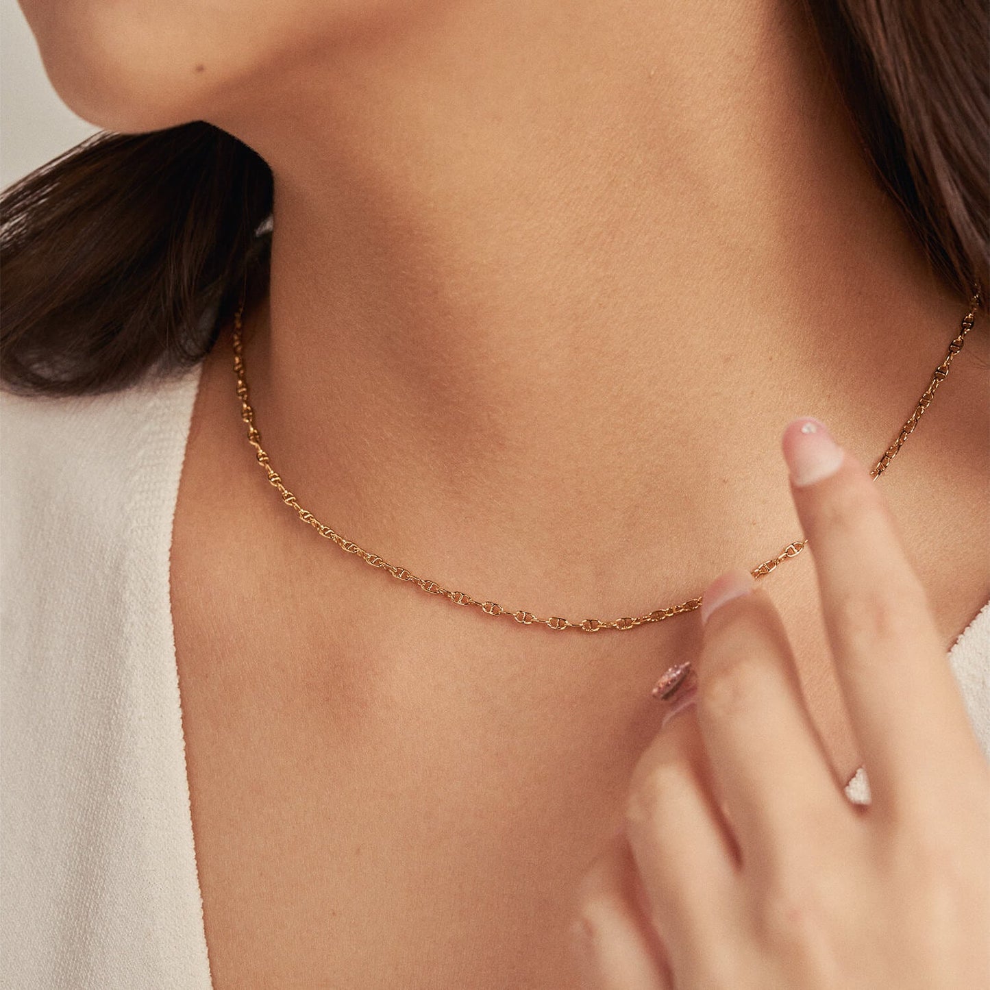 Gold Mariner Chain Necklace