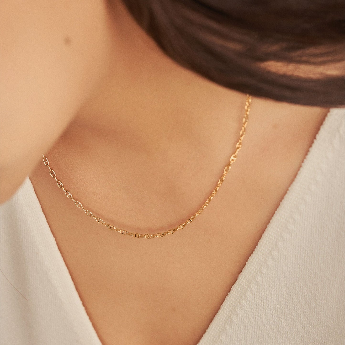 Gold Mariner Chain Necklace