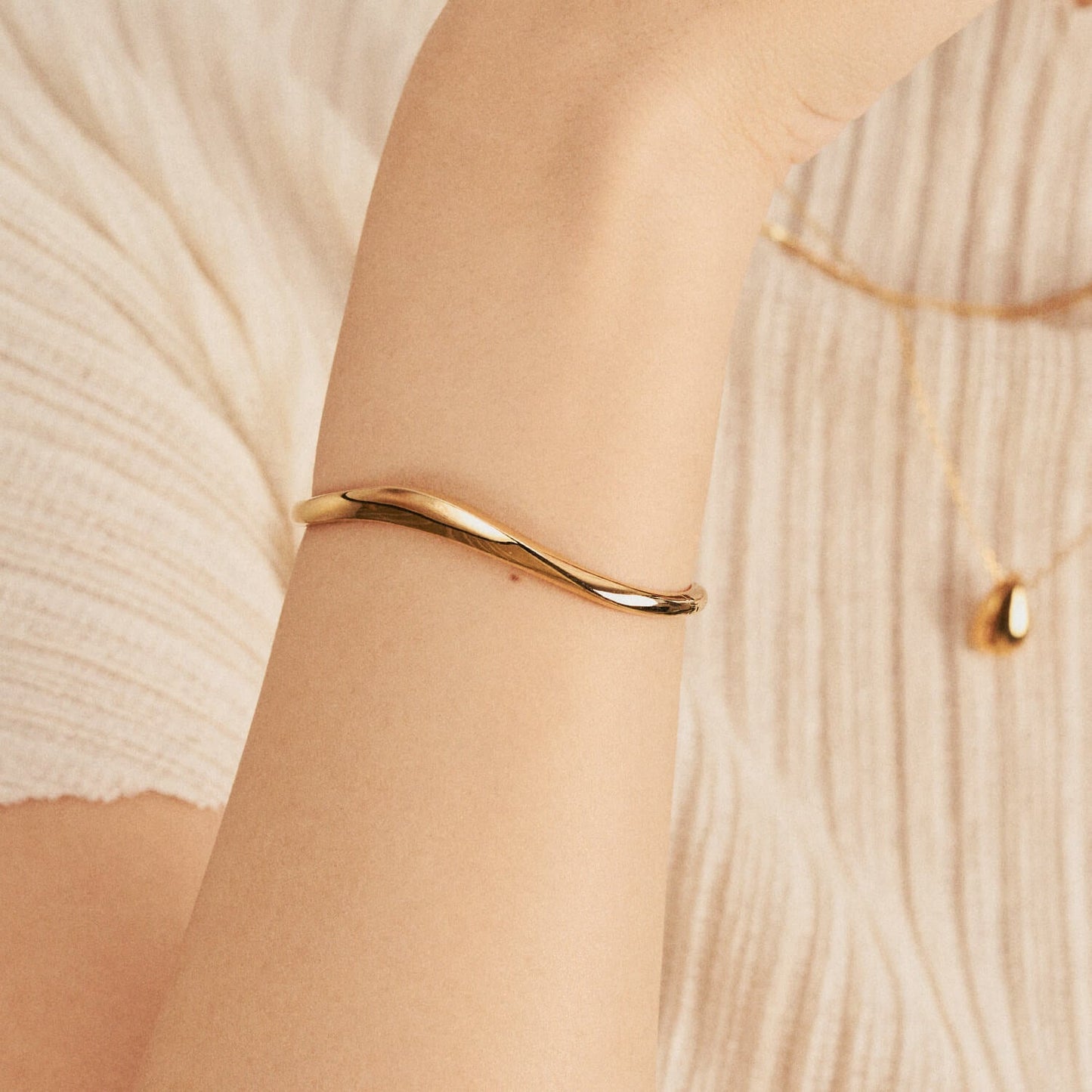 Gold Meridian Bangle