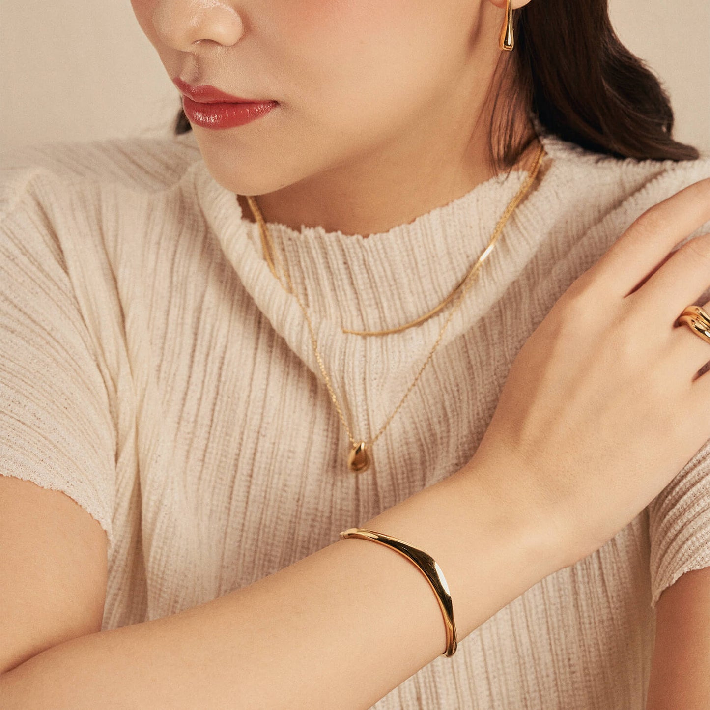Gold Meridian Bangle