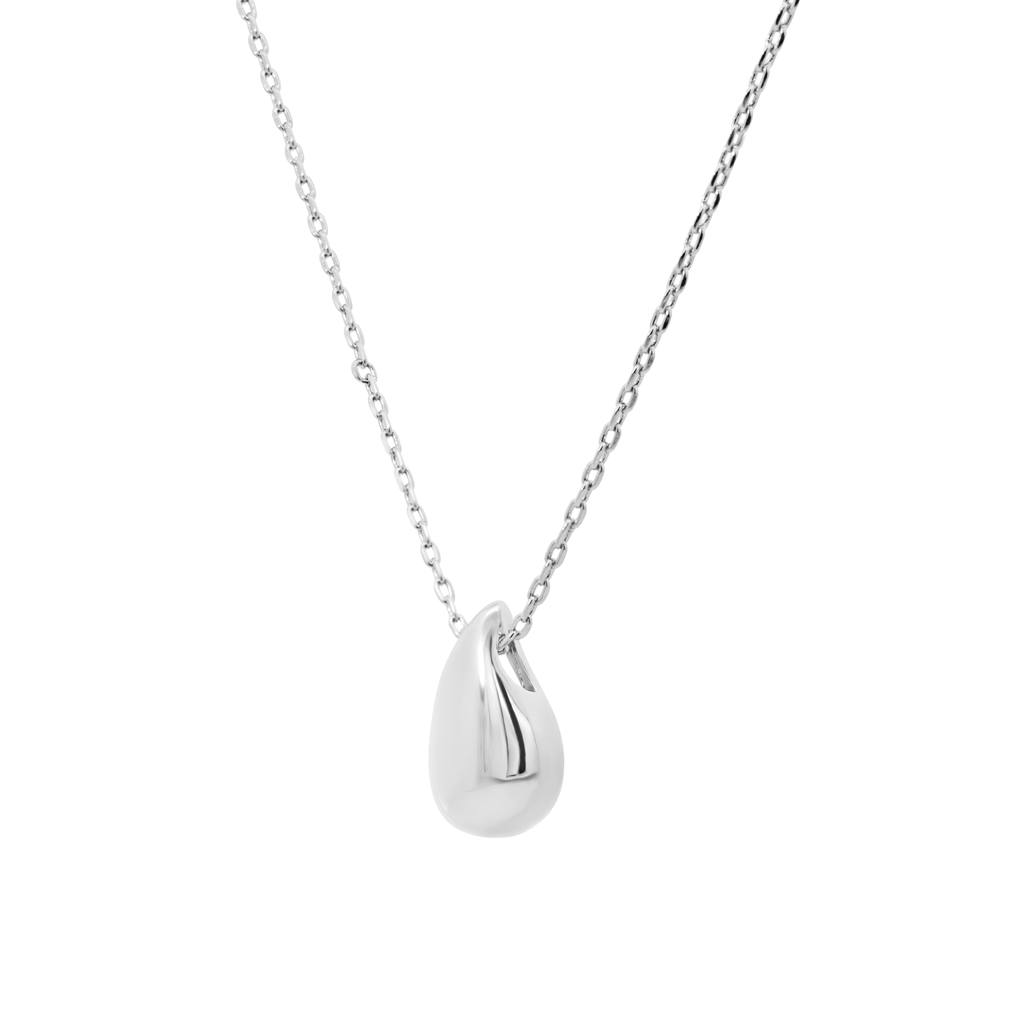 Silver Dewdrop Necklace