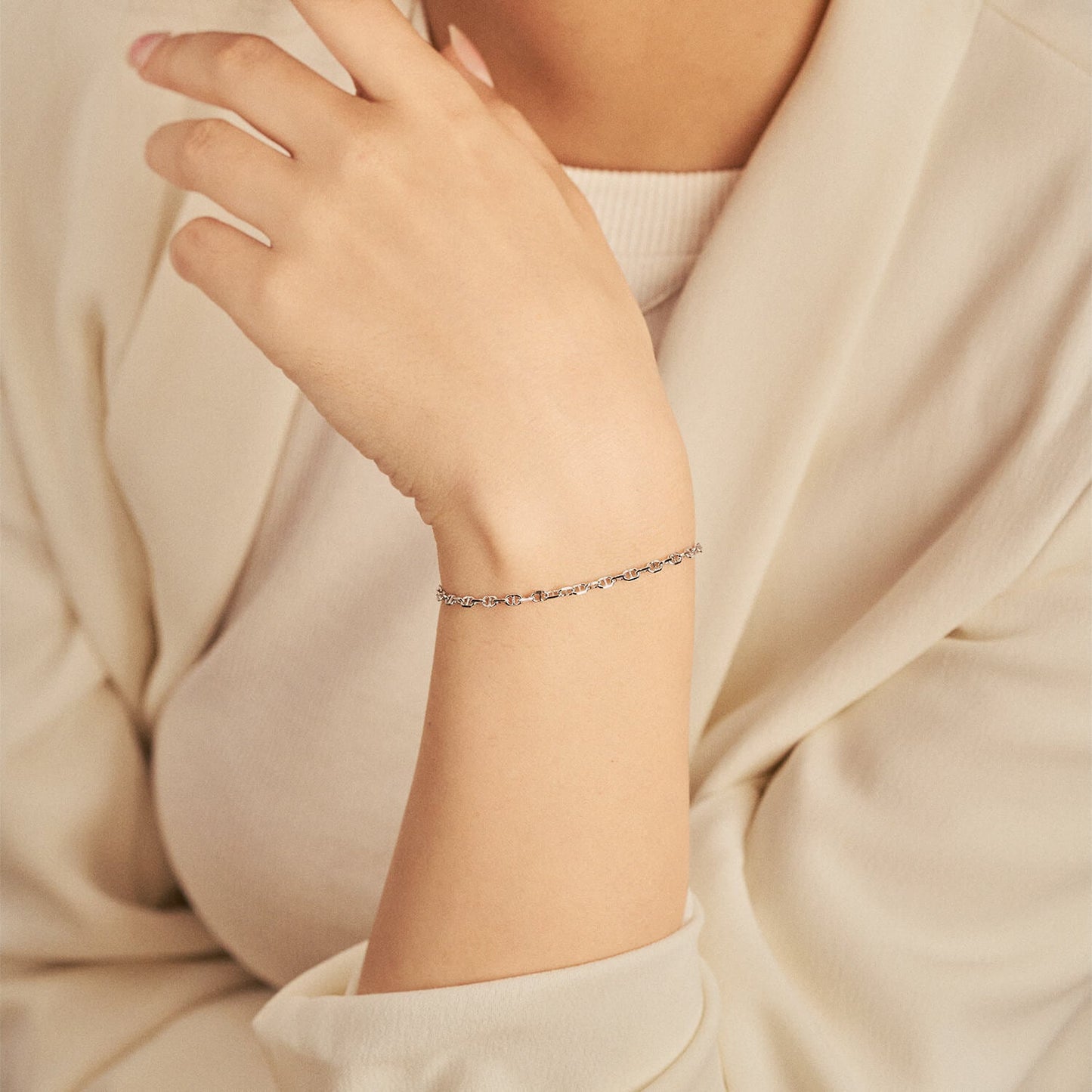 Silver Mariner Chain Bracelet