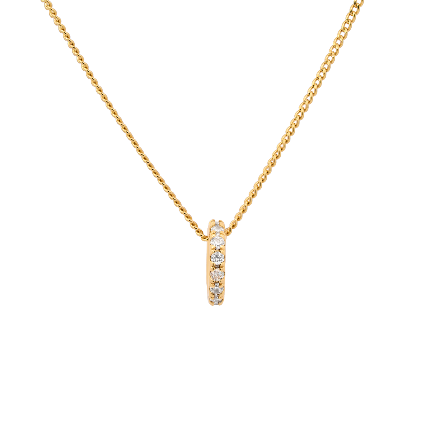 Gold Eli Charm Necklace