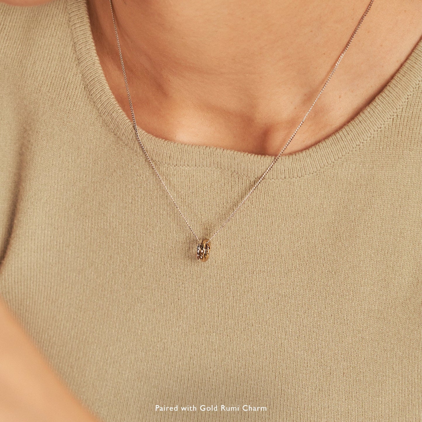 Silver Rumi Charm Necklace