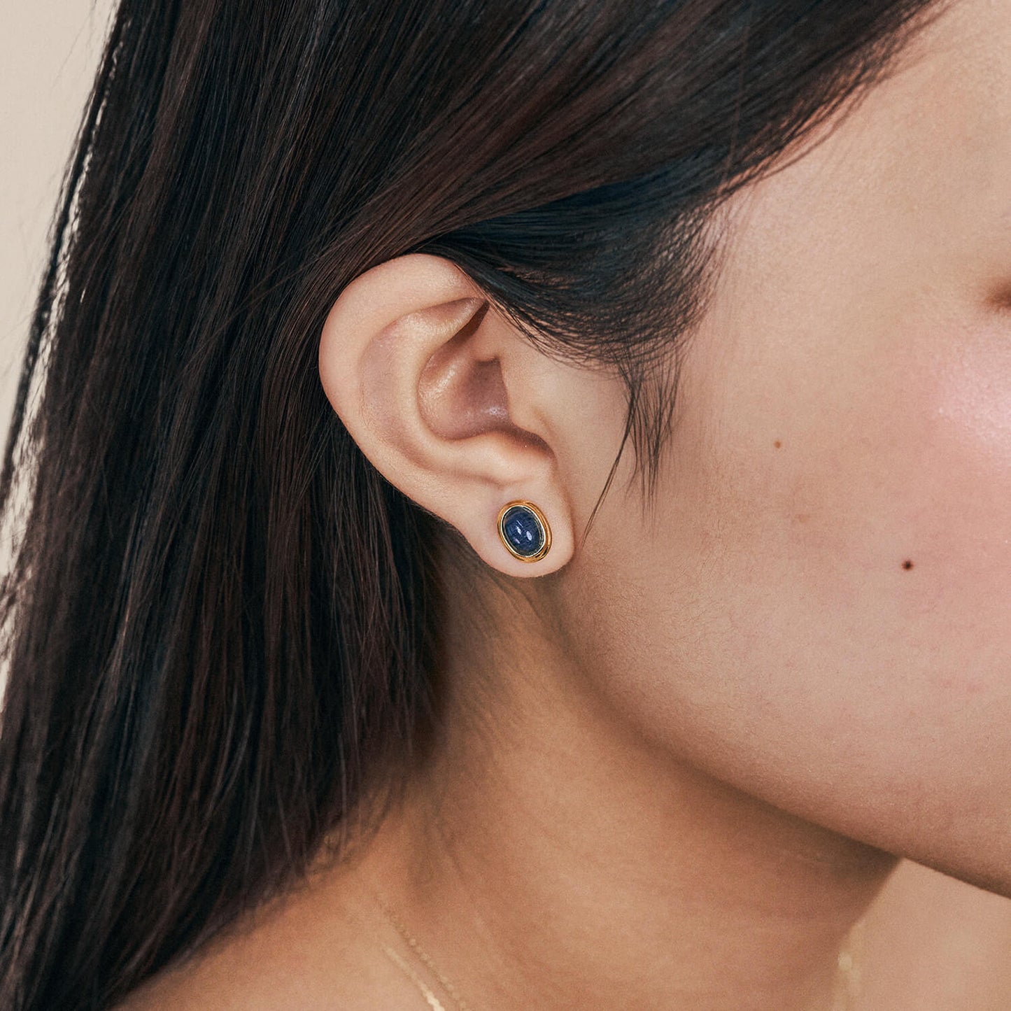 Gold Halo Studs