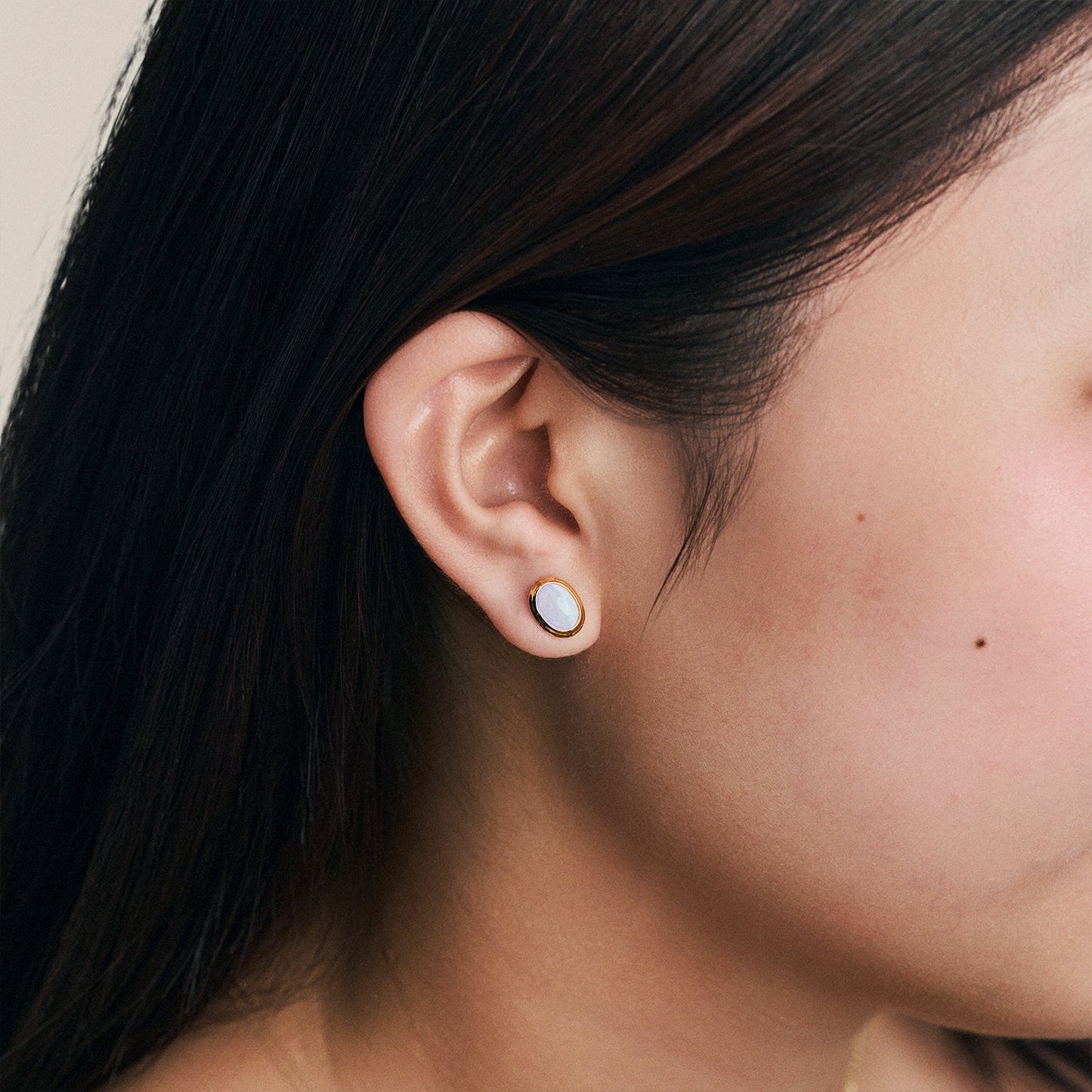 Gold Halo Studs
