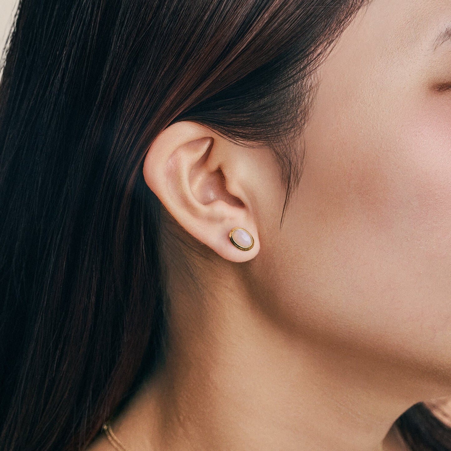 Gold Halo Studs