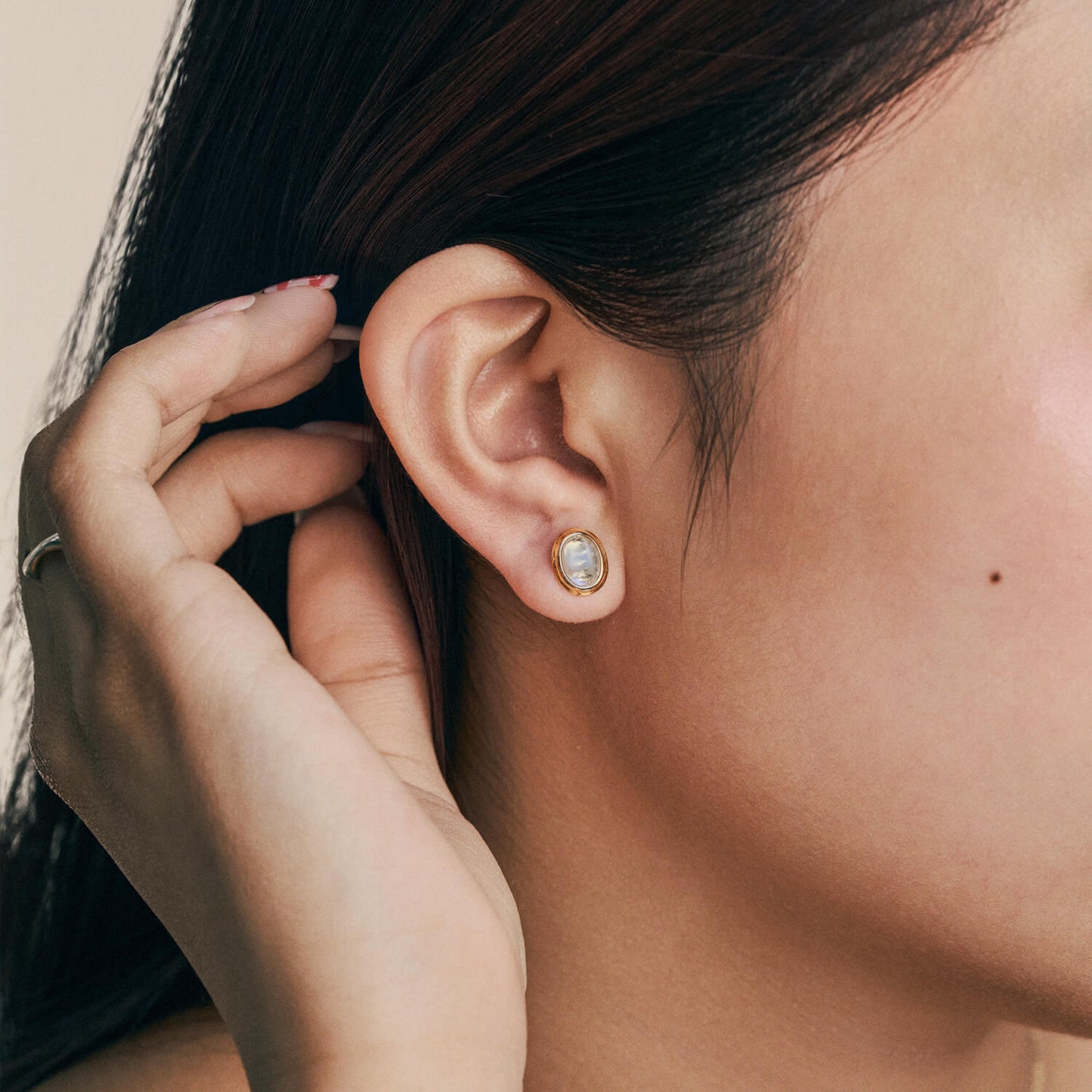 Gold Halo Studs