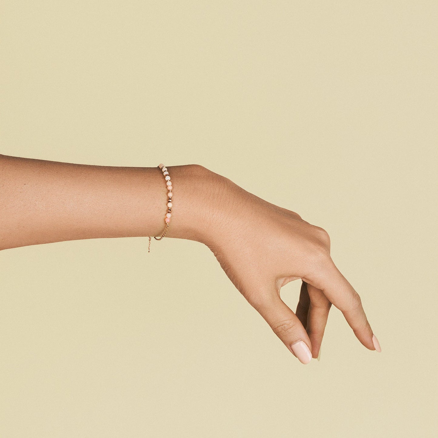 Rose Gold Pink Opal Secret Code Bracelet