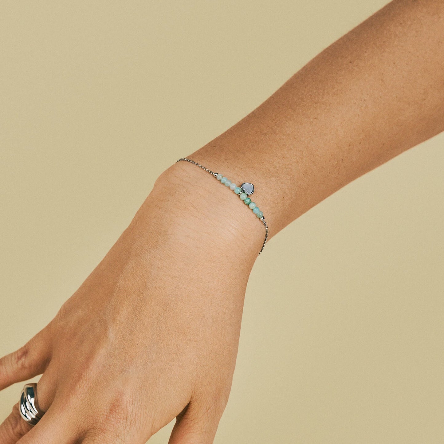Silver Honesty Bracelet (Amazonite)