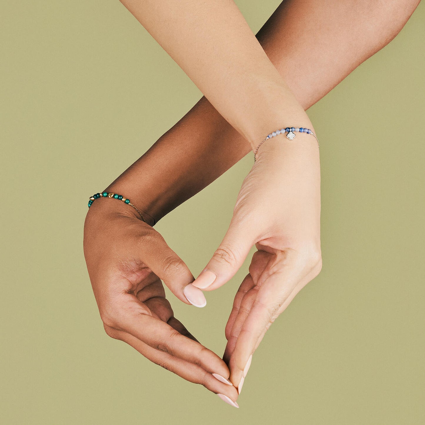 Silver Trust Bracelet (Blue Aventurine)