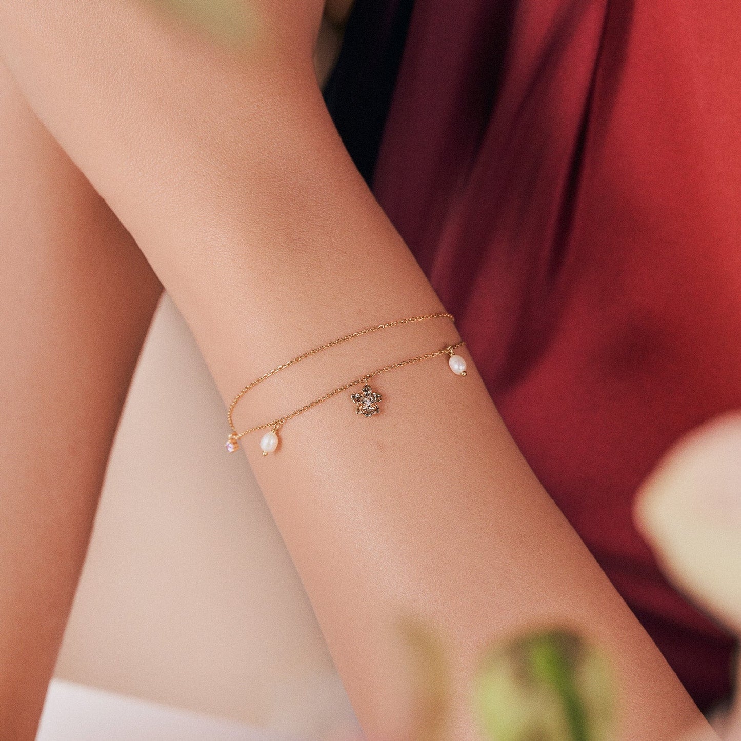 Gold Cataleya Bracelet