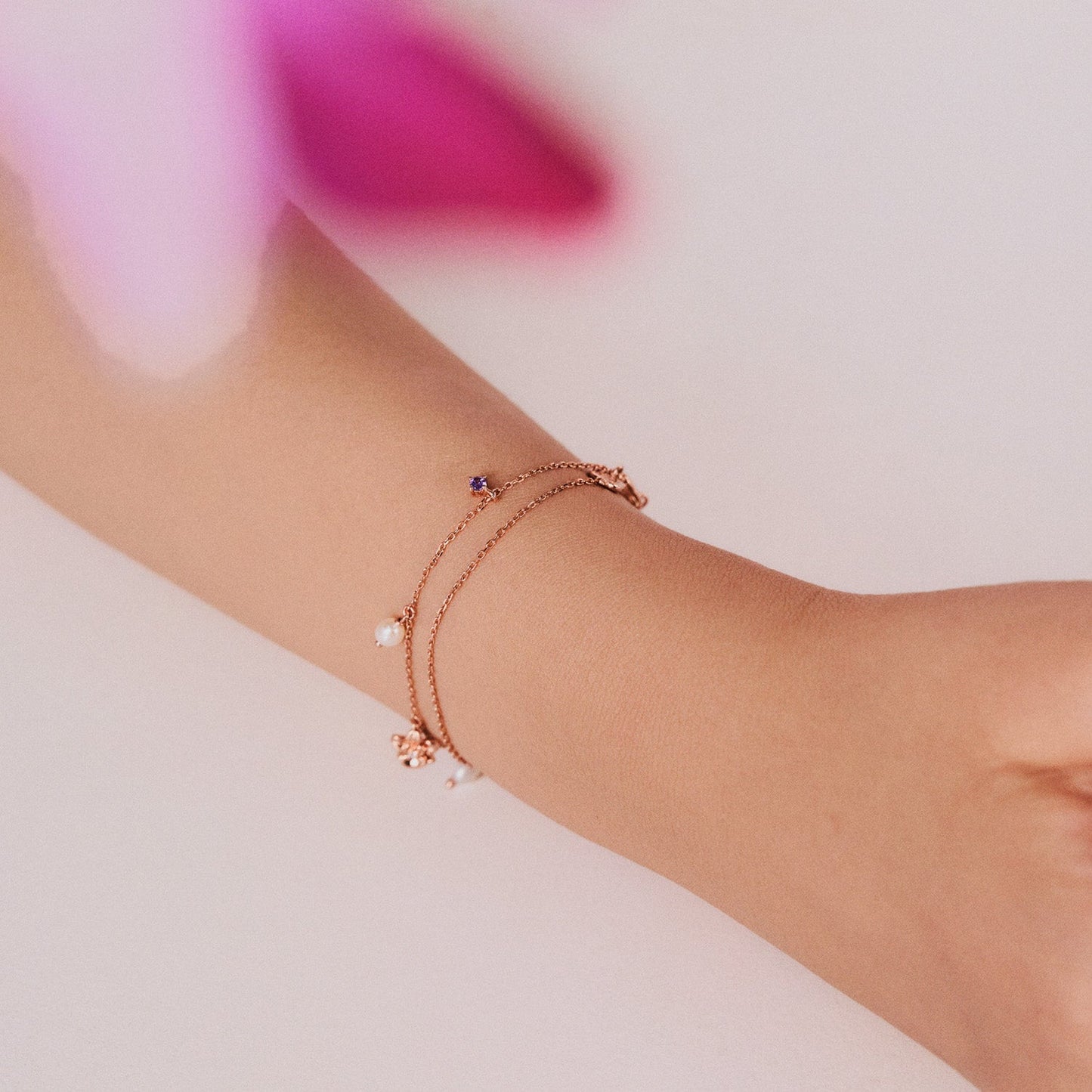 Rose Gold Cataleya Bracelet