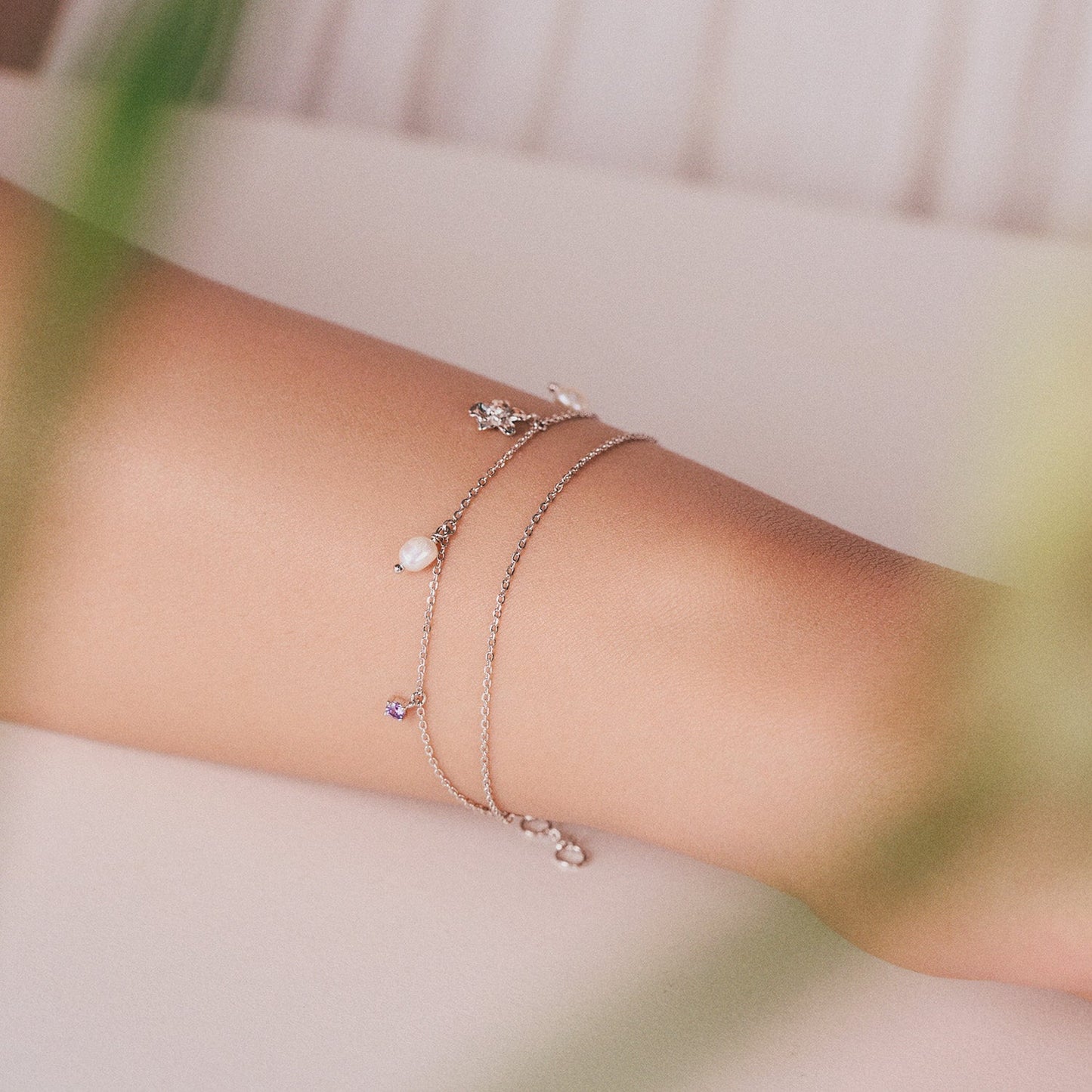 Silver Cataleya Bracelet