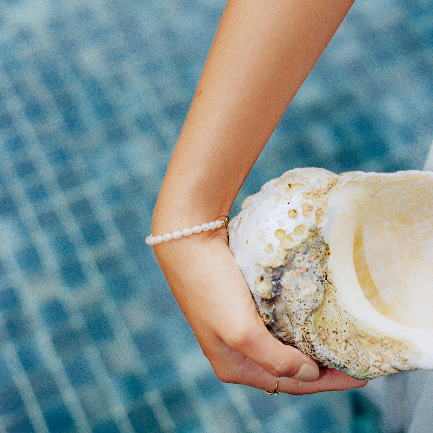 Gold Audrey Classic Pearl Bracelet