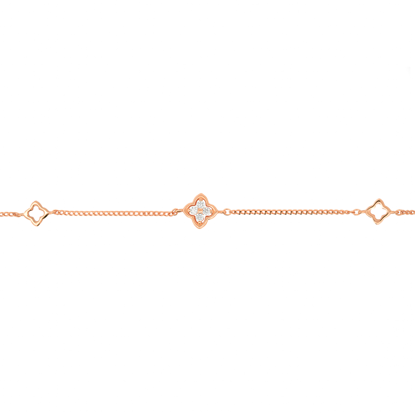 Rose Gold Flourish Bracelet