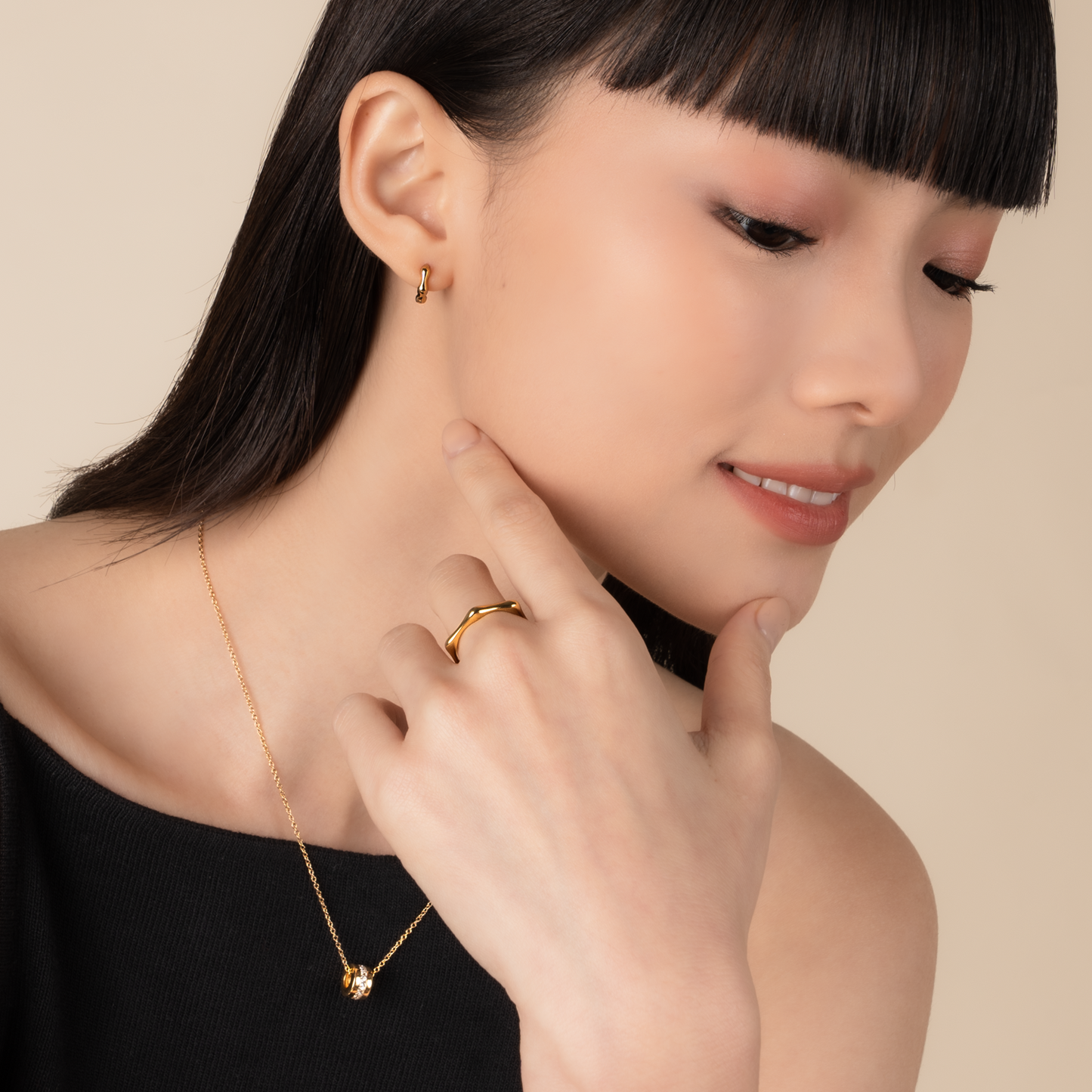 Gold Dominique Ring