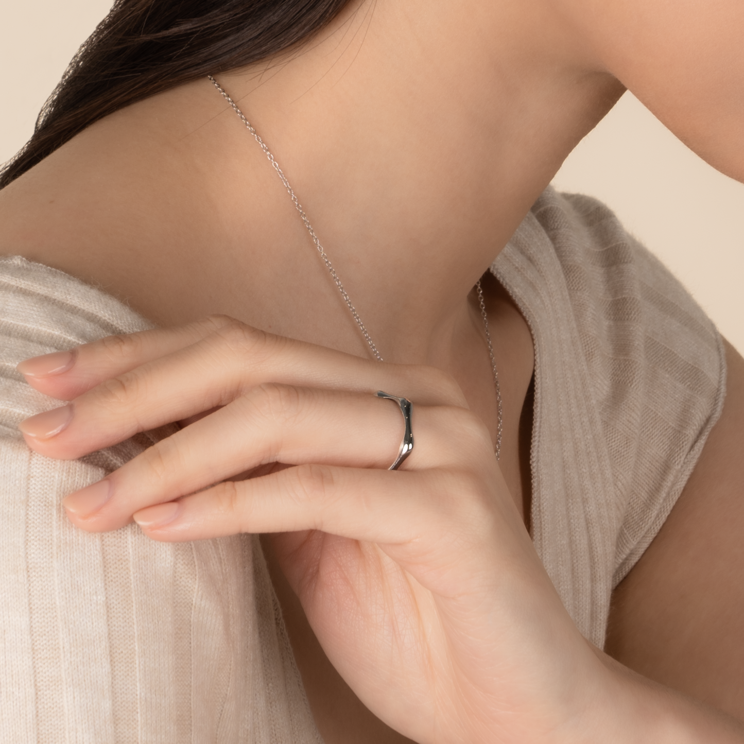 Silver Dominique Ring
