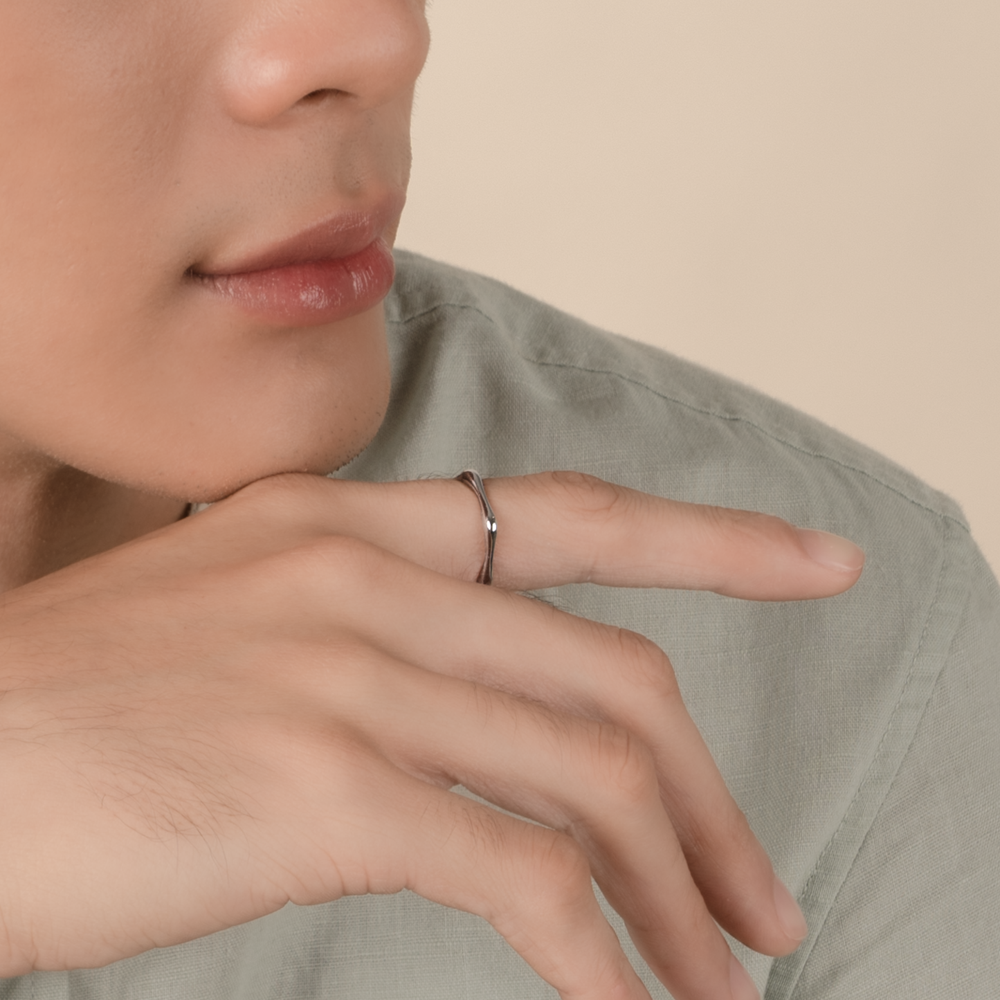 Silver Dominique Ring