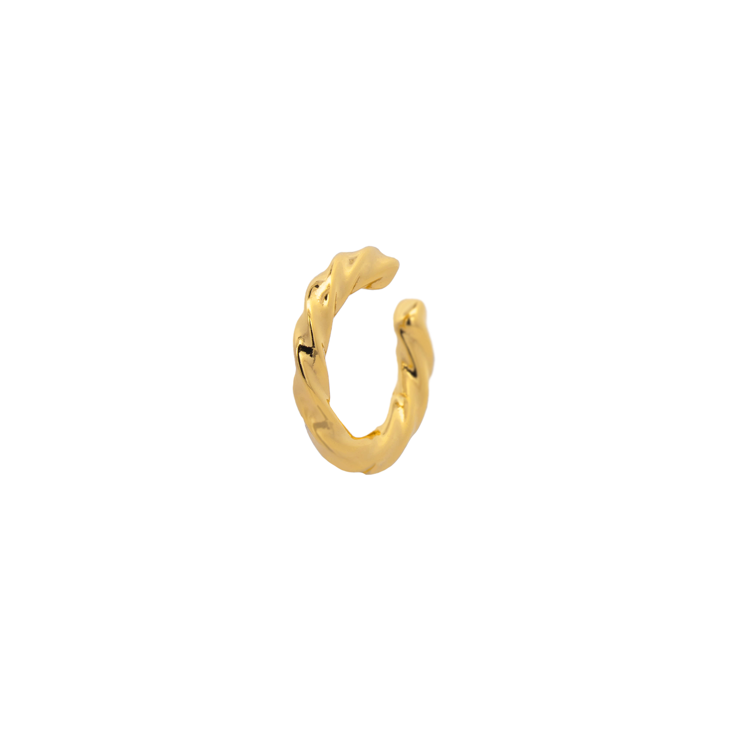 Gold Cruller Ear Cuff