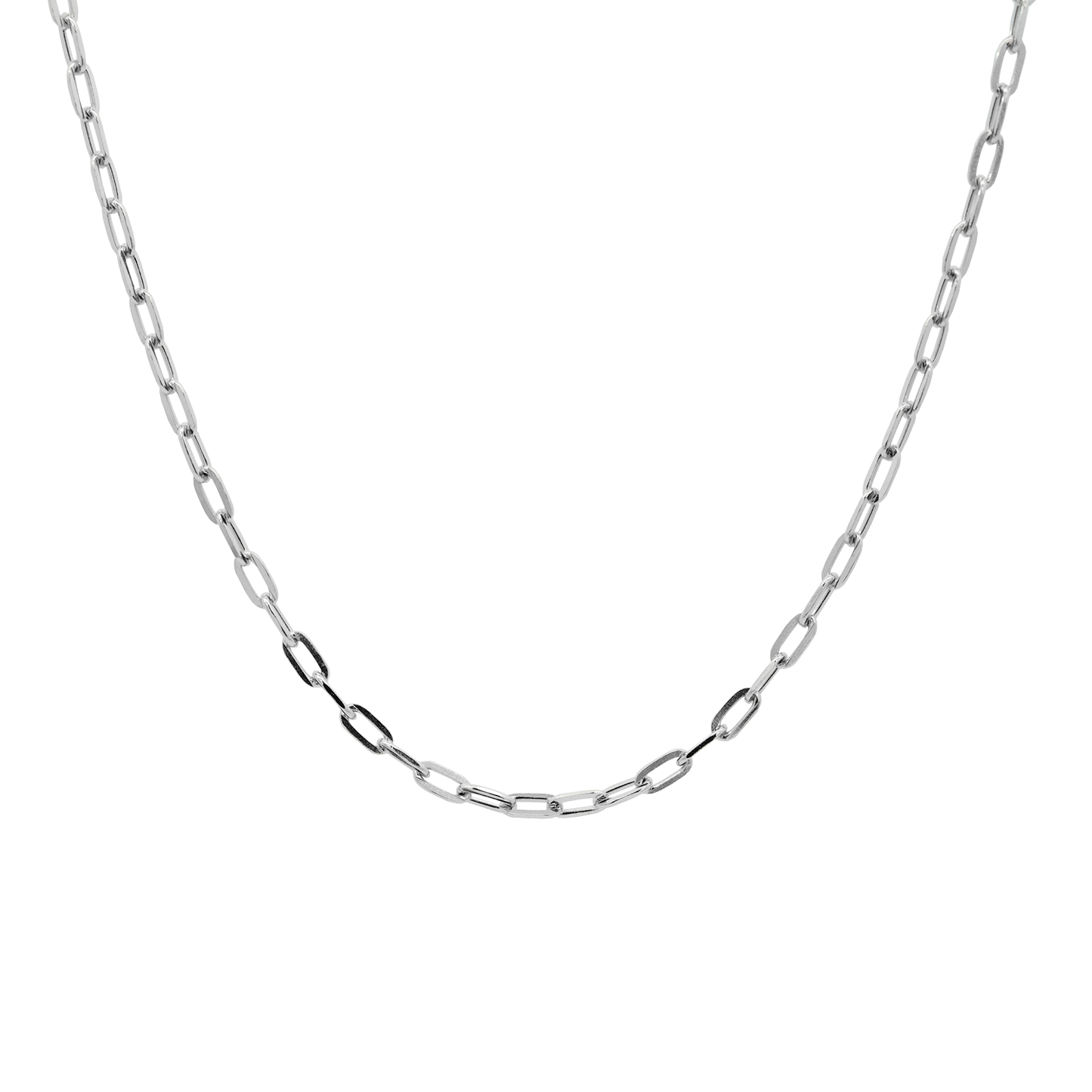 Silver Choux Link Necklace