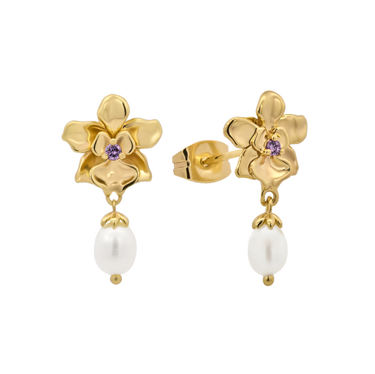 Gold Vanda Earrings