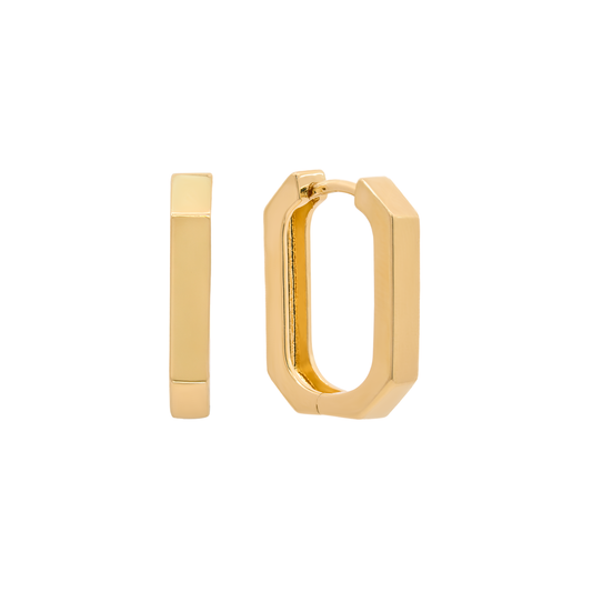 Gold Hexa Hoops
