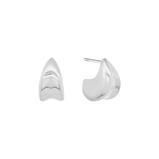 Silver Parabola Earrings