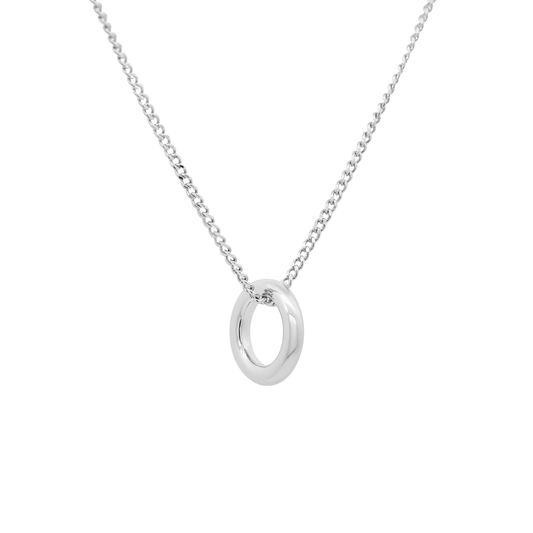 Silver Alex Charm Necklace
