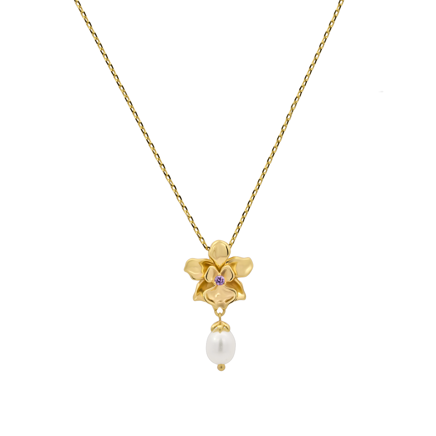 Gold Vanda Necklace