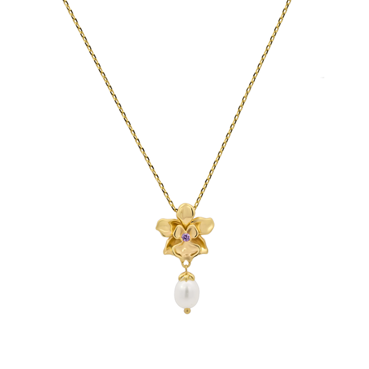 Gold Vanda Necklace