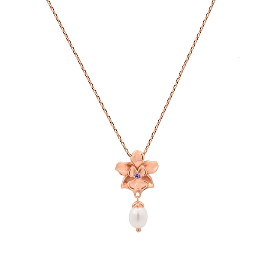 Rose Gold Vanda Necklace