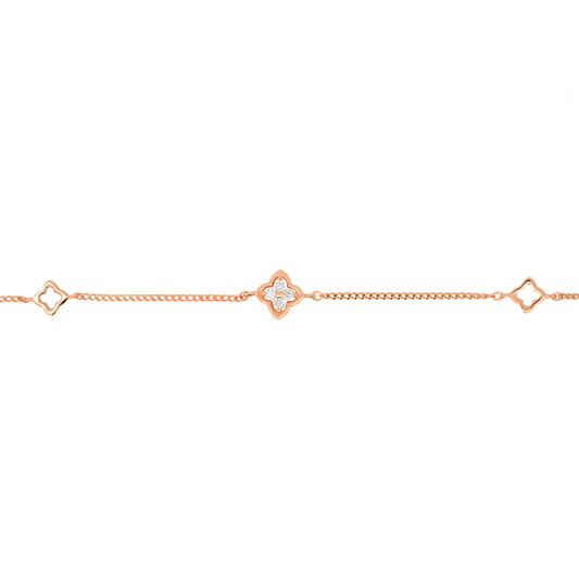 Rose Gold Flourish Bracelet