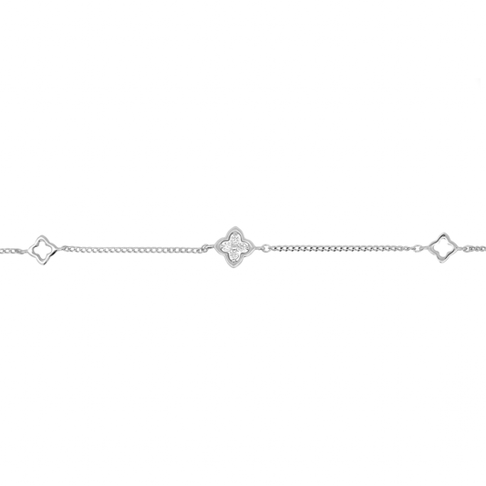 Silver Flourish Bracelet