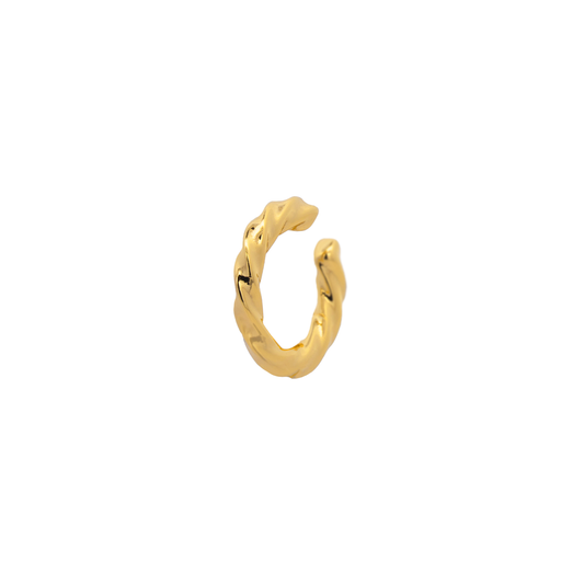 Gold Cruller Ear Cuff