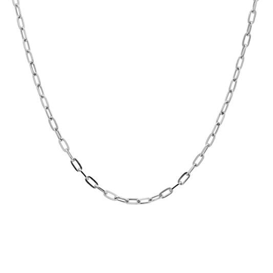 Silver Choux Link Necklace